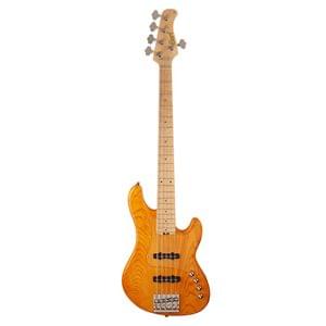 Cort GB75JJ AM 5 String GB Series Amber Electric Bass Guitar